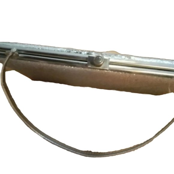 Debonair Amber Purce 1950 Silver Glitter Vintage Small Cluch Purce - Picture 4 of 4